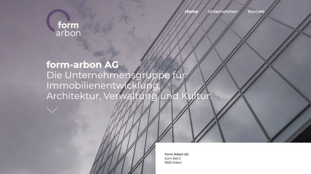 Webová stránka vytvořená na zakázku podle potřeb klienta